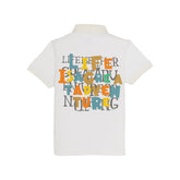Boys Front & Back Printed Polo T-Shirt